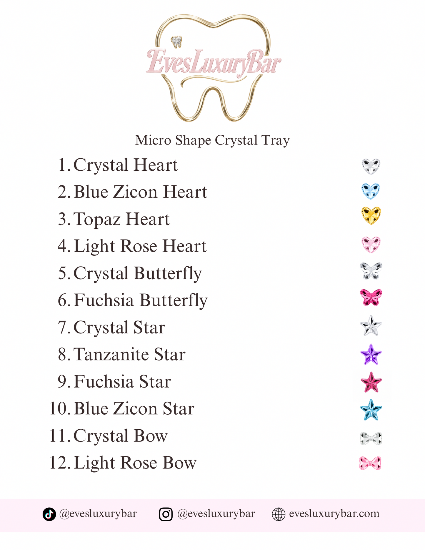 MICRO SHAPE CRYSTAL TRAY