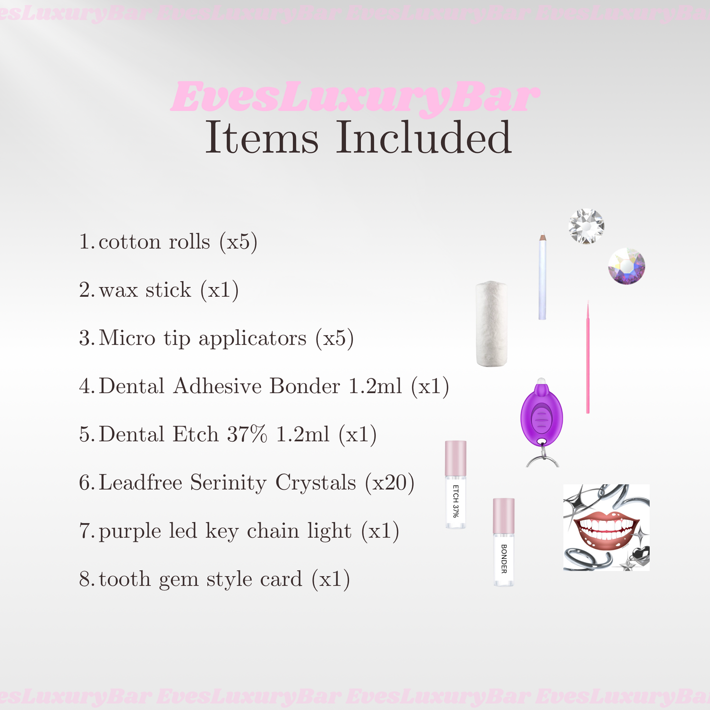 DIY TOOTH GEM KIT - CRYSTAL X AB EDITION