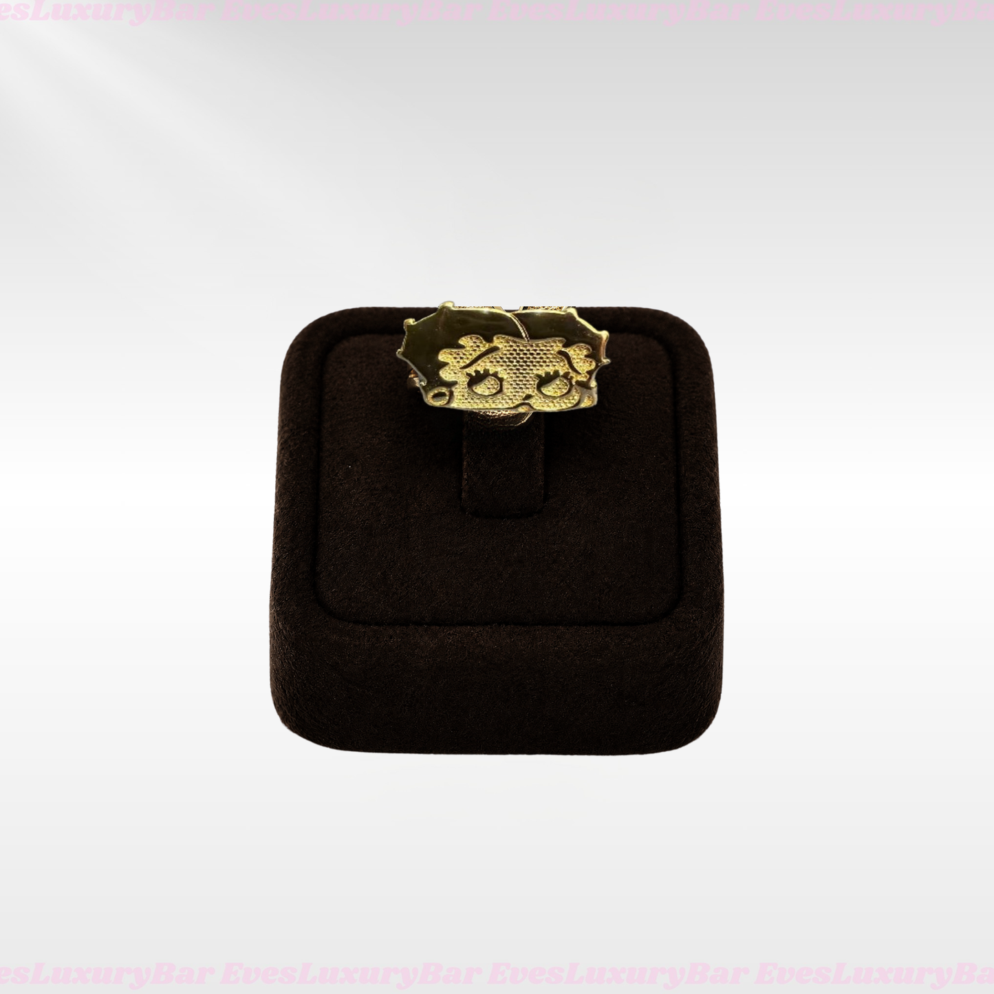 18K GOLD FILLED/PLATED BETTY BOOP HEAD RING