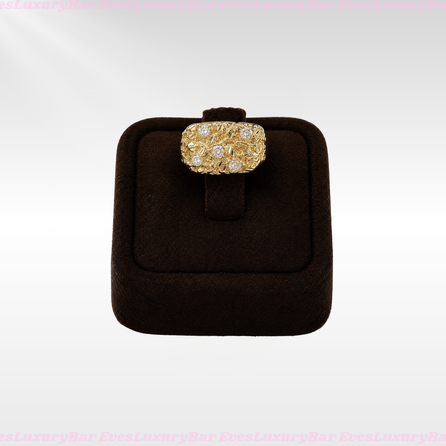 18K GOLD FILLED/PLATED NUGGET RING