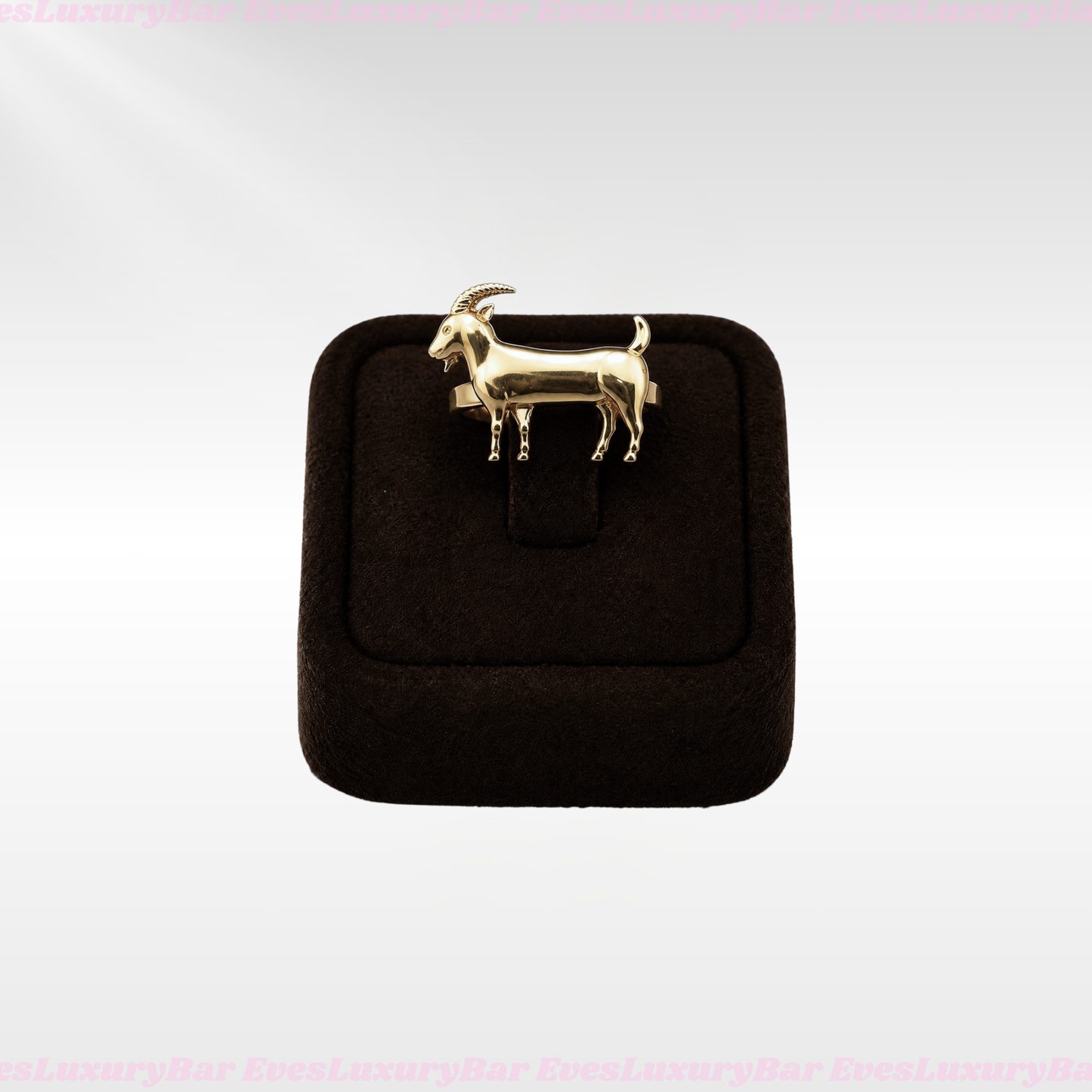 18K GOLD FILLED/PLATED GOAT RING