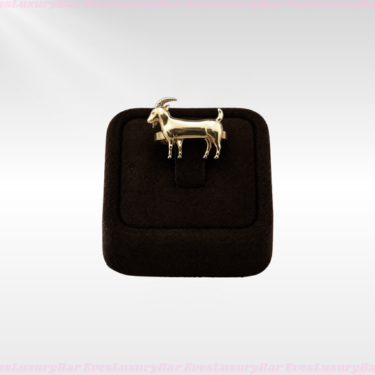 18K GOLD FILLED/PLATED GOAT RING