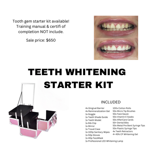 TEETH WHITENING STARTER KIT - NO TRAINING MANUAL- NO CERTIFICATE