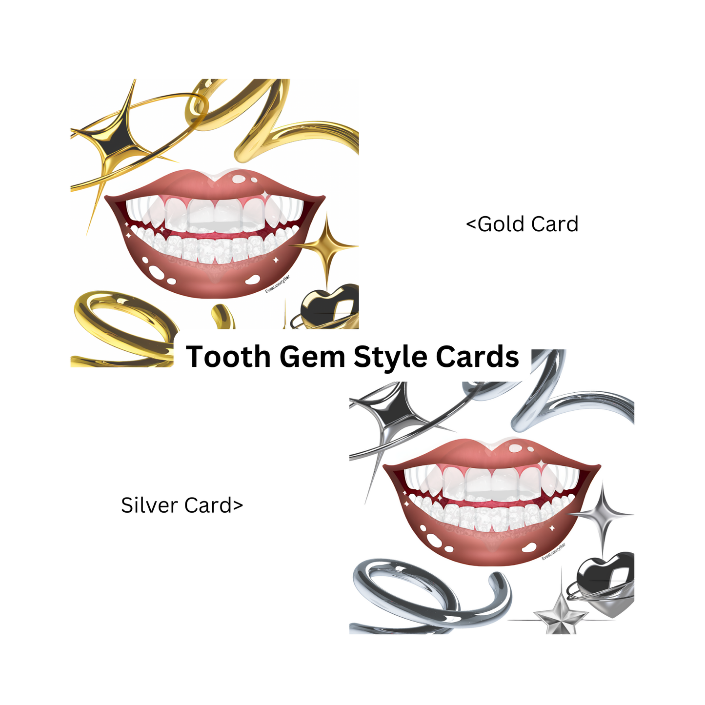 TOOTH GEM STYLE CARDS