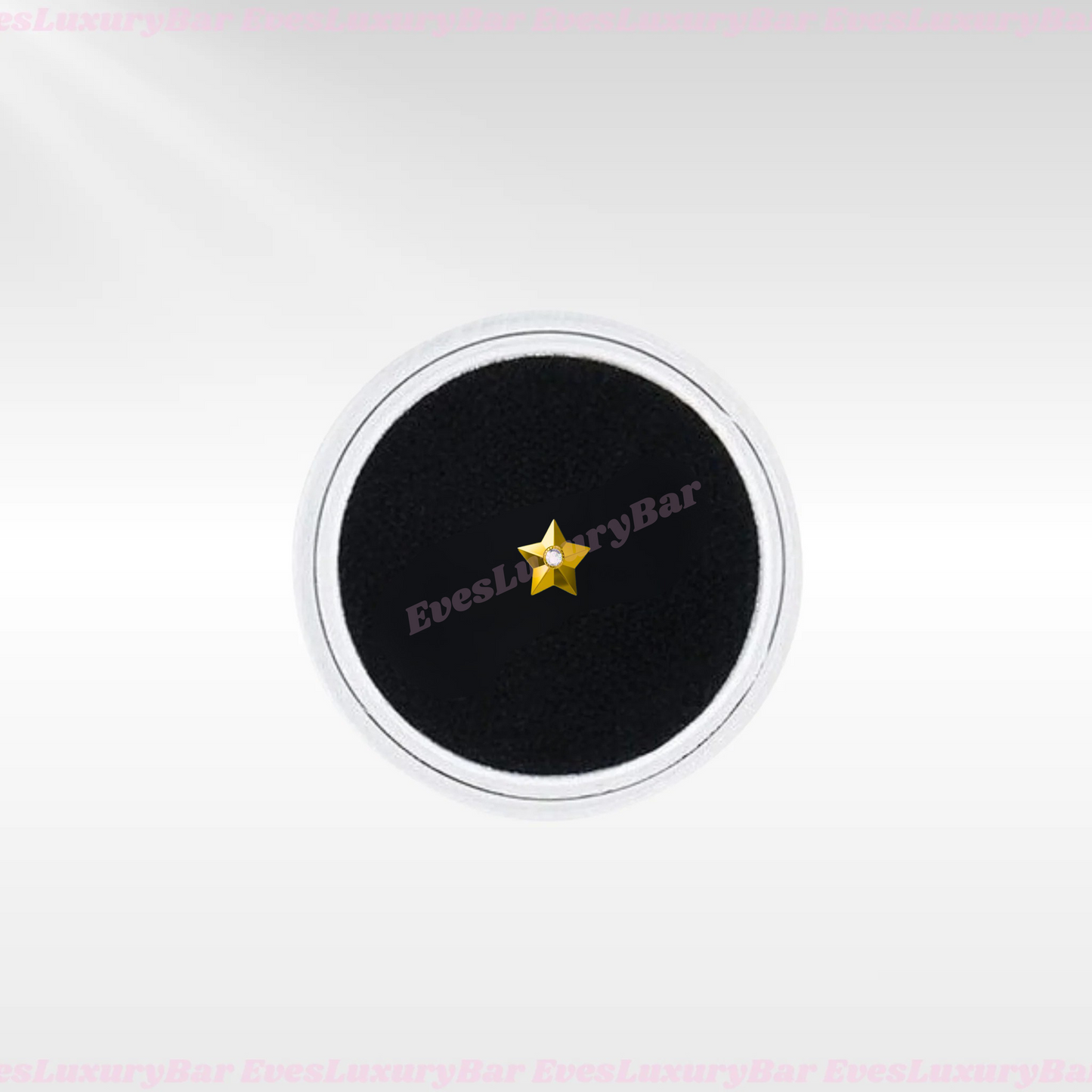18K GOLD CHARM SOLID STAR WITH DIAMOND (preorder)