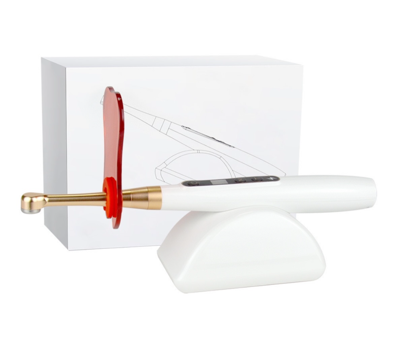 ONE SECOND WHITE DENTAL LED CURING LIGHT