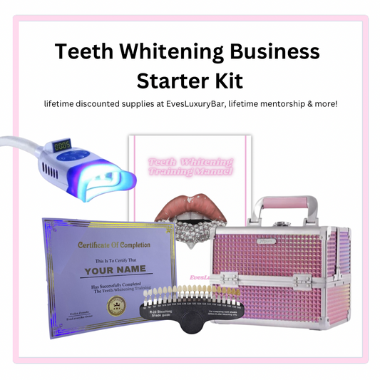 TEETH WHITENING BUSINESS STARTER KIT + TRAINING MANUAL + CERTIFICATE & MORE