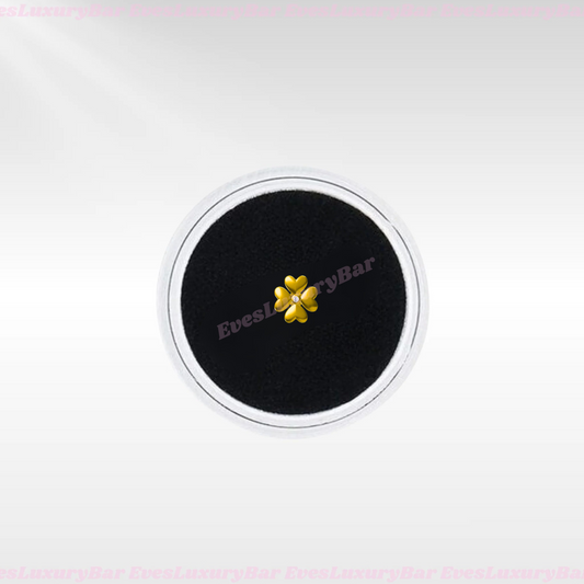 18K GOLD CHARM CLOVER WITH DIAMOND (preorder)