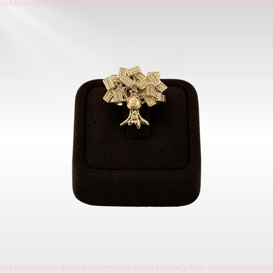 18K GOLD FILLED/PLATED MONEY TREE RING