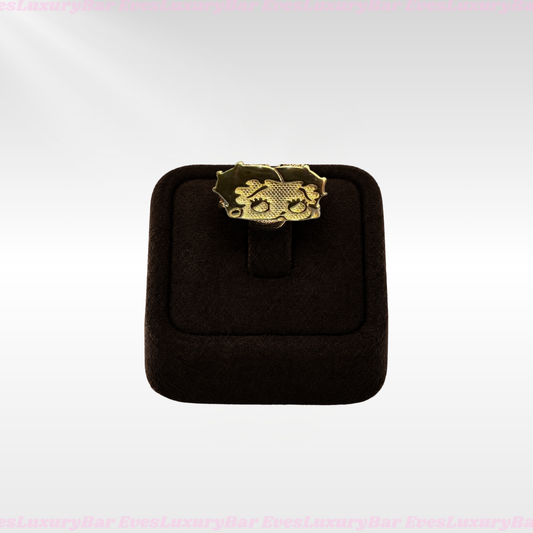 18K GOLD FILLED/PLATED BETTY BOOP HEAD RING
