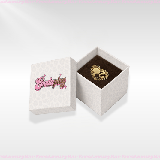 18K GOLD BARBIE HEART RING